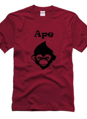 电脑程序猿T恤 程序员T恤短袖 APE 恶搞程序员 GEEK男短袖T恤