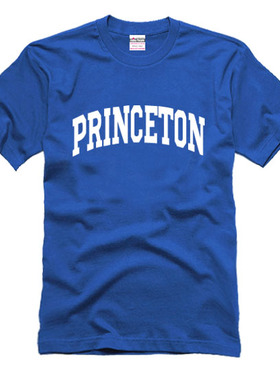 Princeton University美国大学短袖PU普林斯顿大学情侣装短袖T恤