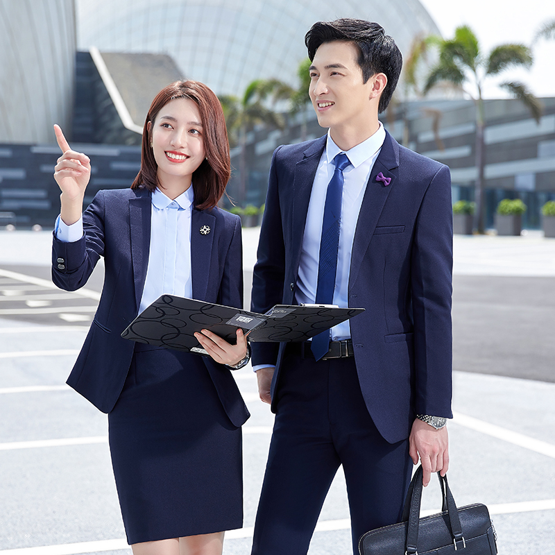 酒店物业男女同款正装西服套装