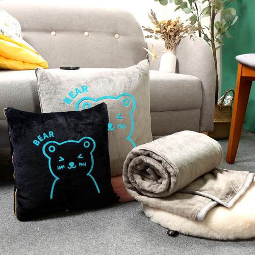 两用珊瑚绒沙发空调定做卡通抱枕