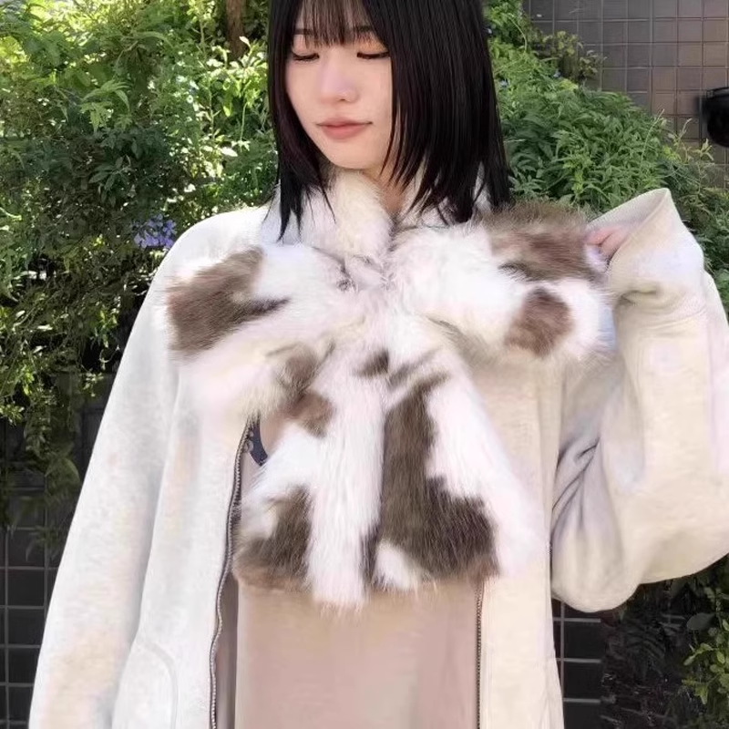 casselini秋冬季蝴蝶结围巾女豹纹时尚百搭可爱毛领毛绒围脖保暖,服饰配件/皮带/帽子/围巾,围巾/丝巾/披肩,淘宝优惠券,粉丝福利购,淘宝优惠卷