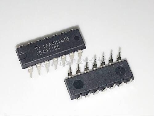 热卖 全新 CD4011BE DIP14直插 四2输入与非门 逻辑芯片IC