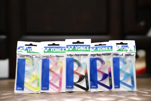 YONEX尤尼AC506 JP版羽毛球钥匙扣饰品亚克力球包挂件卡环钥匙扣