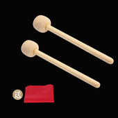 行进鼓军鼓鼓棒澳毛锤头实木木质手柄长32CM大鼓槌专业锣锤鼓锤