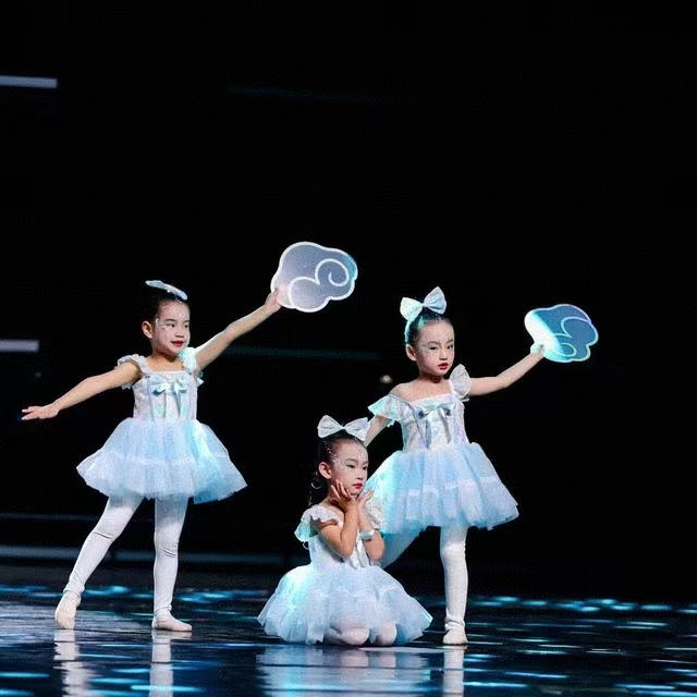 六一儿童舞蹈演出服装我有一个梦想幼儿园女童可爱蓬蓬纱裙公主裙