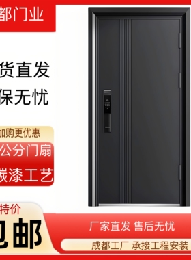 成都防盗门进户门家用入户门室内门出租房间门钢质安全工程外单开