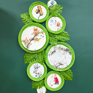 饰迎新春绿色系环创幼儿园大中小学班级布置教室黑板报墙面 春天装