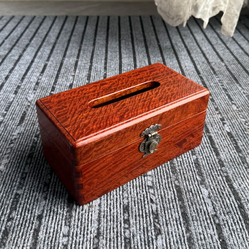 红木纸巾盒水波纹缅甸花梨木抽纸盒实木客厅家用收纳盒大果紫檀,收纳整理,纸巾盒,淘宝优惠券,粉丝福利购,淘宝优惠卷