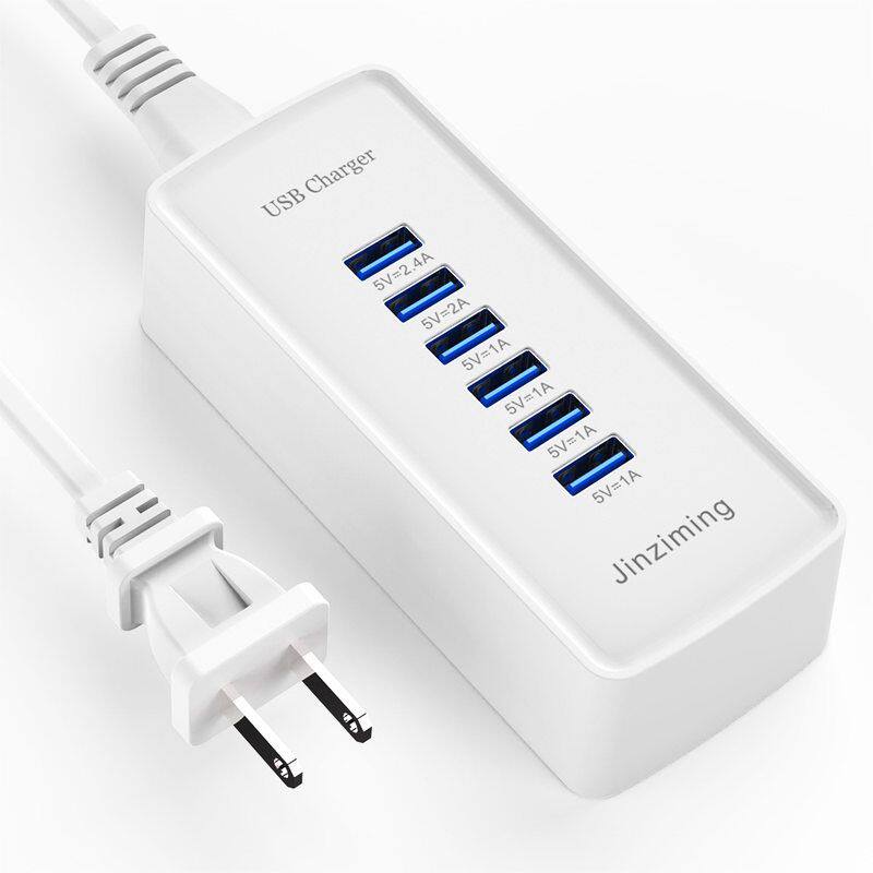充电器手机口USB.厂家直销USBad多口6源头30WP快充充电器5V24A