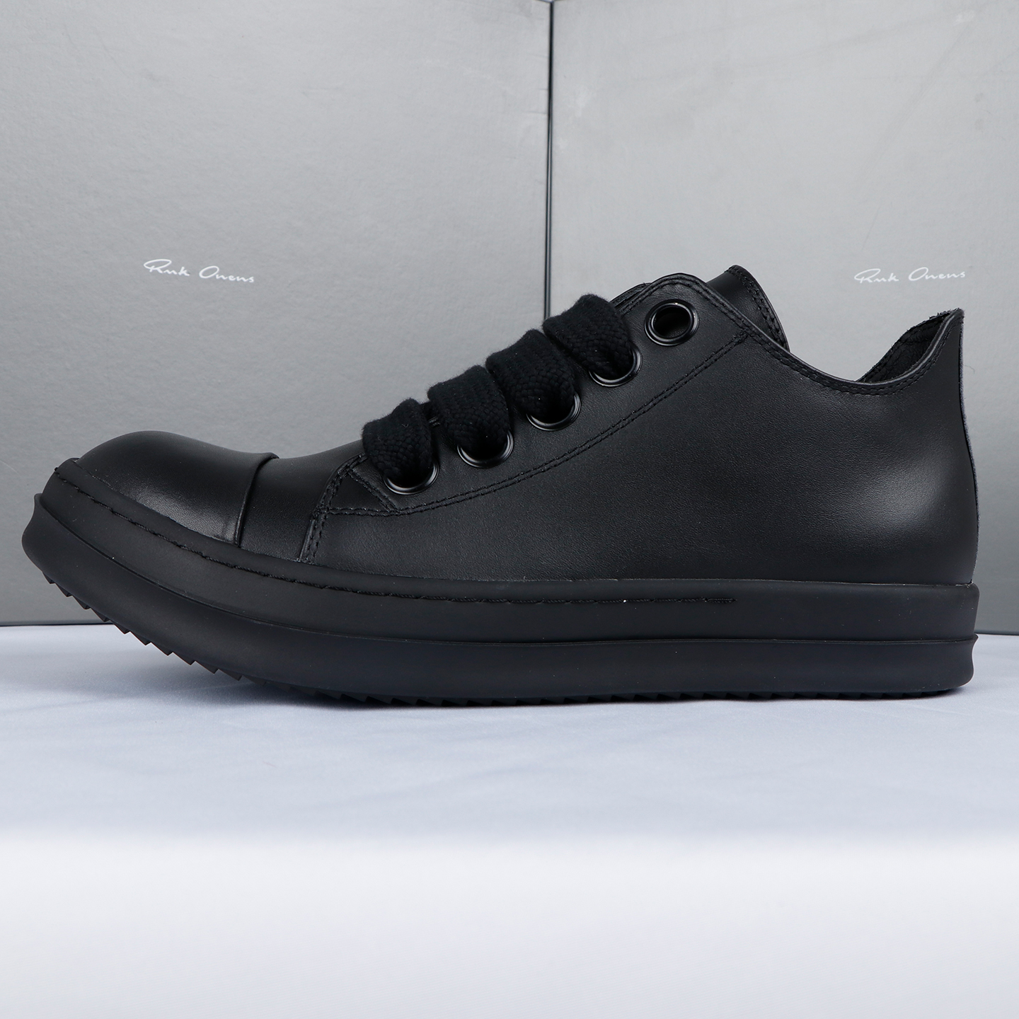 低帮RO鞋子男侵权款主线新款春秋夏季厚底牛皮暗黑真皮休闲板鞋女