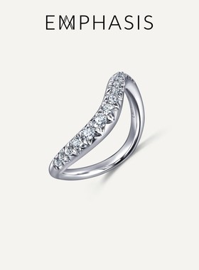 EMPHASIS艾斐诗「形」系列18K白色黄金钻石戒指95251R