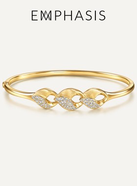 EMPHASIS艾斐诗「盛」系列18K黄色黄金钻石手镯95763K预订