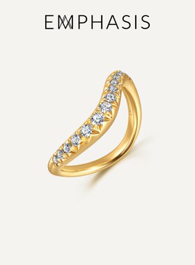 EMPHASIS艾斐诗「形」系列18K黄色黄金钻石戒指95251R