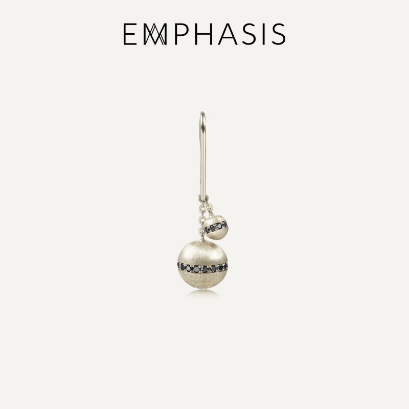 EMPHASIS艾斐诗黑钻石单只耳环