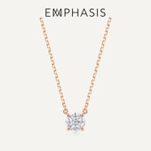 EMPHASIS艾斐诗「密」系列18K玫瑰金钻石项链显钻 小号92253N
