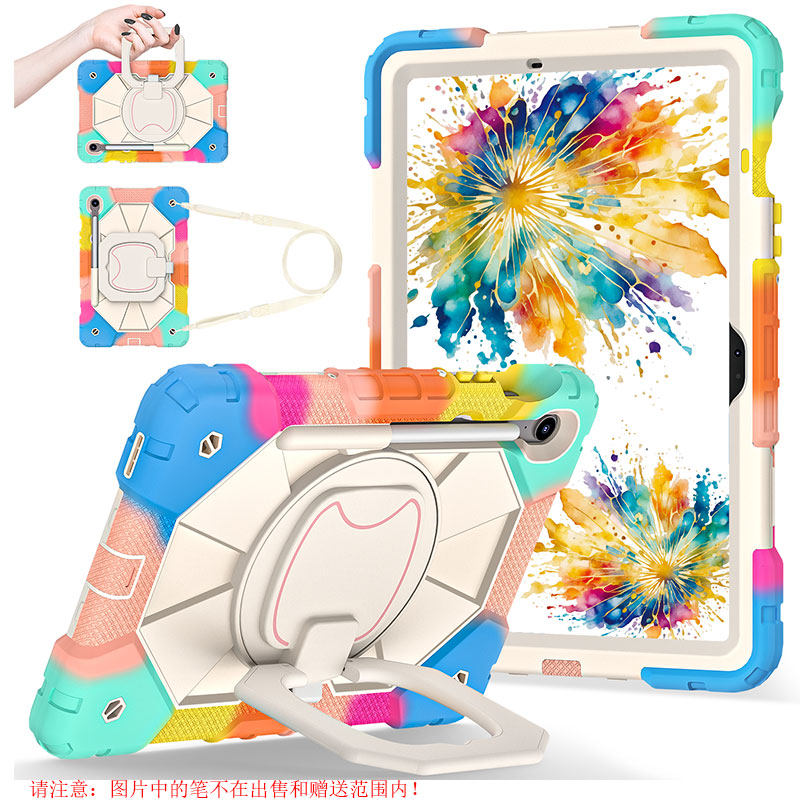 丽真硅胶套适用三星Galaxy Tab S10保护外壳FE平板Lite防摔横竖旋转A9+支架11/10.9/8.7背带户外A7全包手提