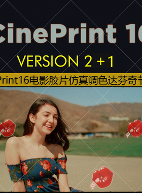 达芬奇复古电影胶片仿真调色节点 Cineprint16 PowerGrade V2+V1