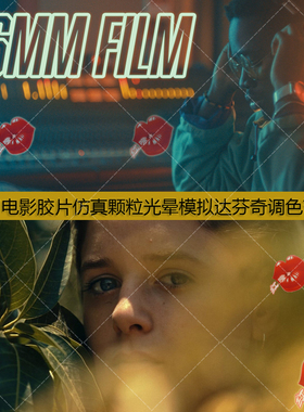 达芬奇电影胶片仿真颗粒光晕调色16MM FILM EMULATION POWERGRADE