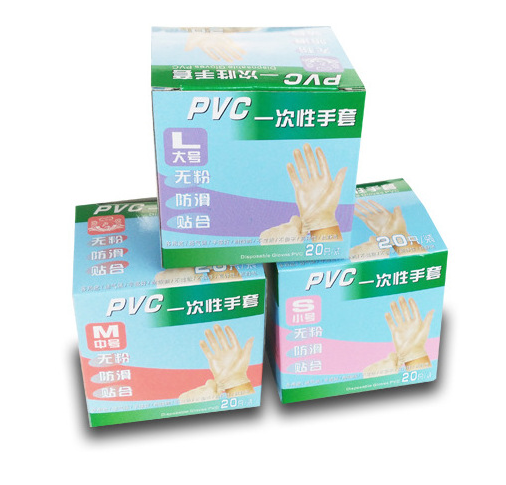 面大师一次性PVC手套//糕点房 20只彩盒装大中小号