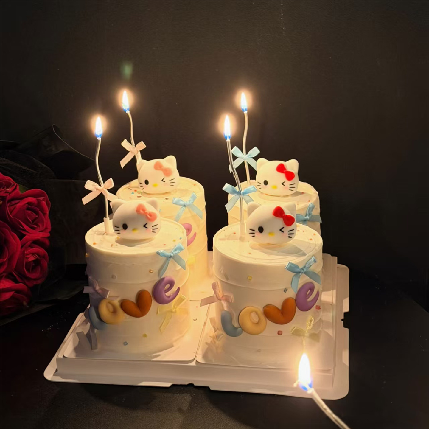 214情人节kt猫蛋糕装饰凯蒂猫软胶LOVE蝴蝶结丝带蜡烛甜品插件,节庆用品/礼品,节日装扮用品,淘宝优惠券,粉丝福利购,淘宝优惠卷