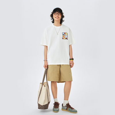 Duamin趣味新疆长绒棉短袖T恤