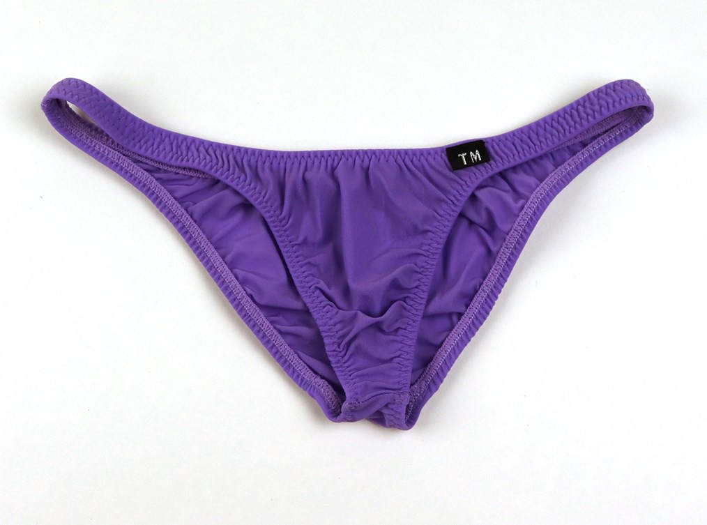 新款低腰性感男三角内裤薄透气半透明紧身三角内裤平面情侣款