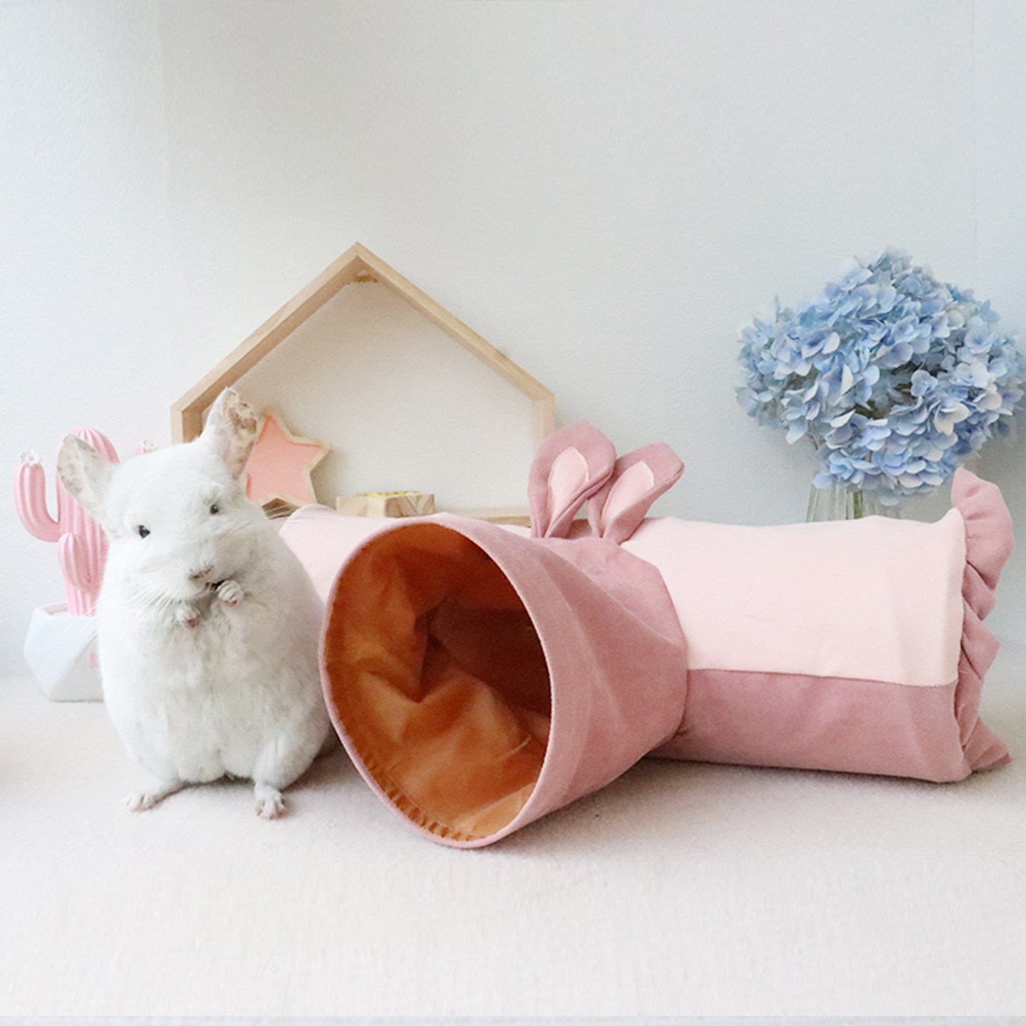 龙猫隧道豚鼠三通钻桶小宠雪貂幼兔侏儒兔刺猬松鼠放风玩具可折叠