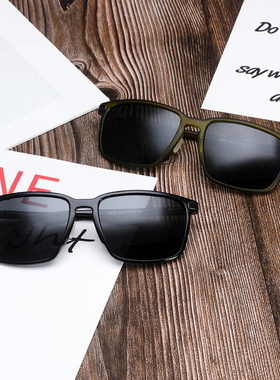 墨镜黑色复古风飞行员太阳眼镜