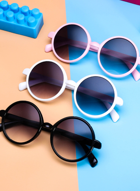 2022新款儿童太阳镜女可爱卡通墨镜男夏季防紫外线眼镜框遮阳镜