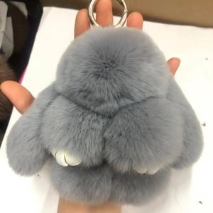 真獭兔毛小兔子书包挂件毛绒公仔钥匙扣女可爱挂饰挂ins丑萌小羊