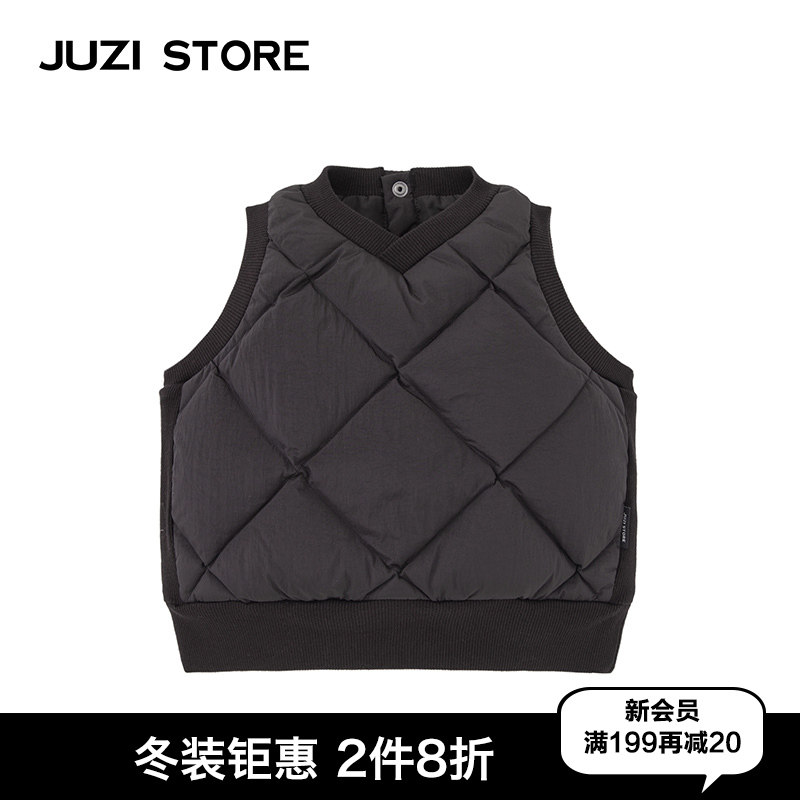 JUZI STORE童装羽绒服加厚马甲拼接细节背心中性男童女童1941403,童装/婴儿装/亲子装,羽绒马甲,淘宝优惠券,粉丝福利购,淘宝优惠卷
