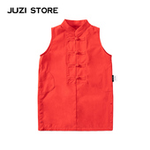 国潮氨纶尼龙传统风格 JUZI STORE童装 改良旗袍连衣裙女童1016222