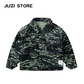 STORE童装 衬衫 梭织迷彩印花工装 长袖 中性男女童1011211 上装 JUZI