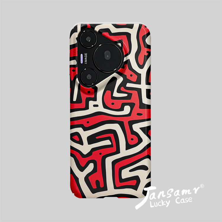 哈林粗线条适用华为mate70pro手机壳mate60/40全包硬壳pura70软壳P60pro防摔个性原创新款潮流全包边