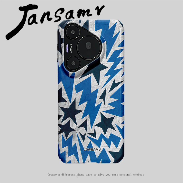 褶皱星闪适用华为m70pro手机壳磁吸全包pura70硬壳P60pro防摔mate60pro个性原创新款潮流p70