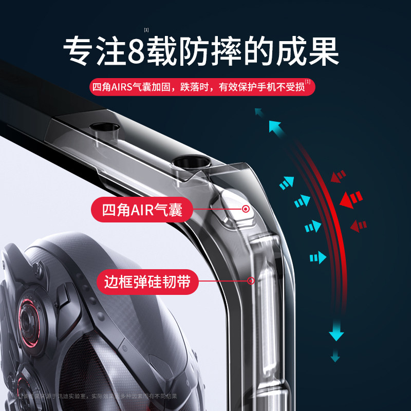 讯迪适用红魔8pro手机壳防摔8pro+新款保护套努比亚红魔8pro气囊属于什么档次？