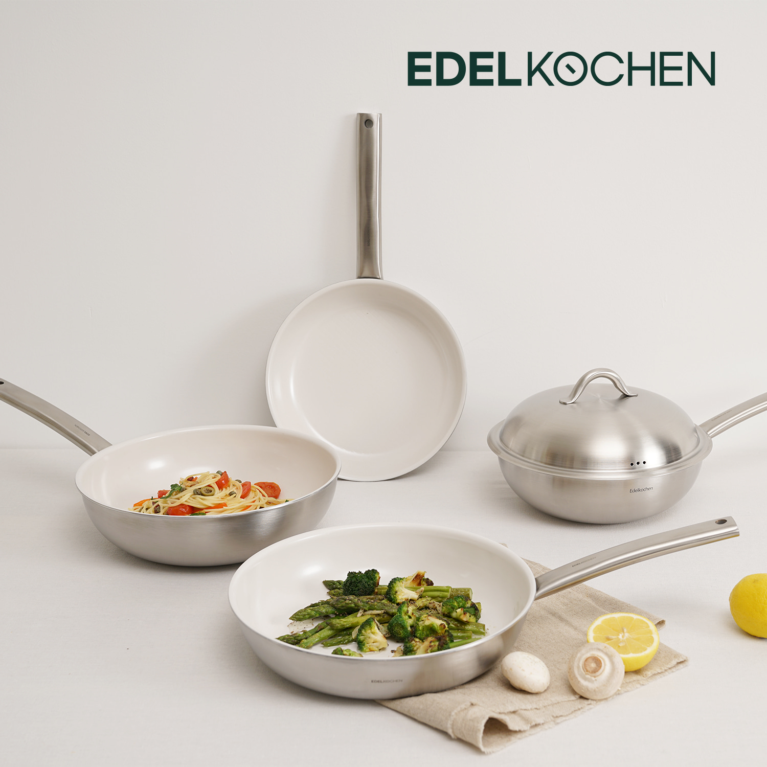 EDELKOCHEN陶瓷涂层不粘锅炒锅
