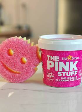 正品scrubdaddy笑脸清洁擦加粉利来清洁膏组合家用多用去污进口