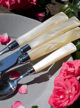 意大利进口Rivadossi珠光贝母珍宝系列316不锈钢西餐餐具刀叉轻奢