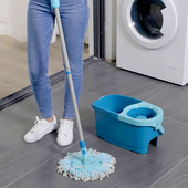 正品 德国leifheit利菲旋转拖把干湿两用一拖净免手洗拖布墩布进口