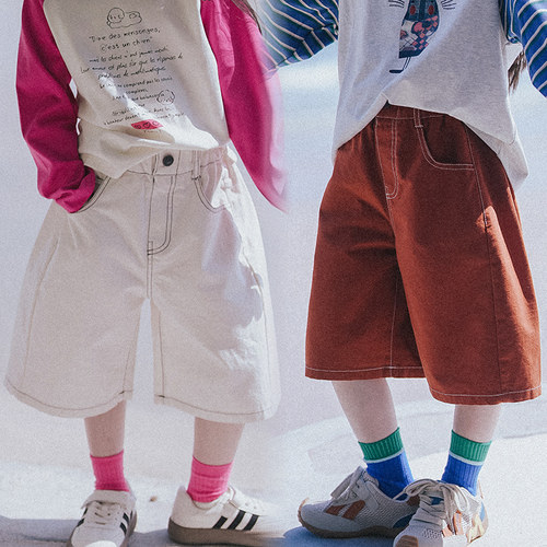 时髦复古中性风工装中裤