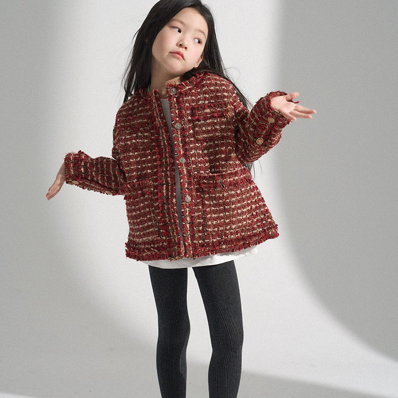 PISELLI史豌豆女童2025冬季新款气质小香风外套儿童保暖夹棉上衣,童装/婴儿装/亲子装,普通外套,淘宝优惠券,粉丝福利购,淘宝优惠卷