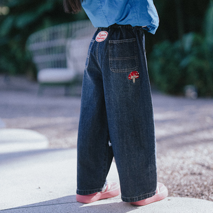 PISELLI史豌豆童装女童2026新款春装牛仔裤中大童休闲百搭直筒裤