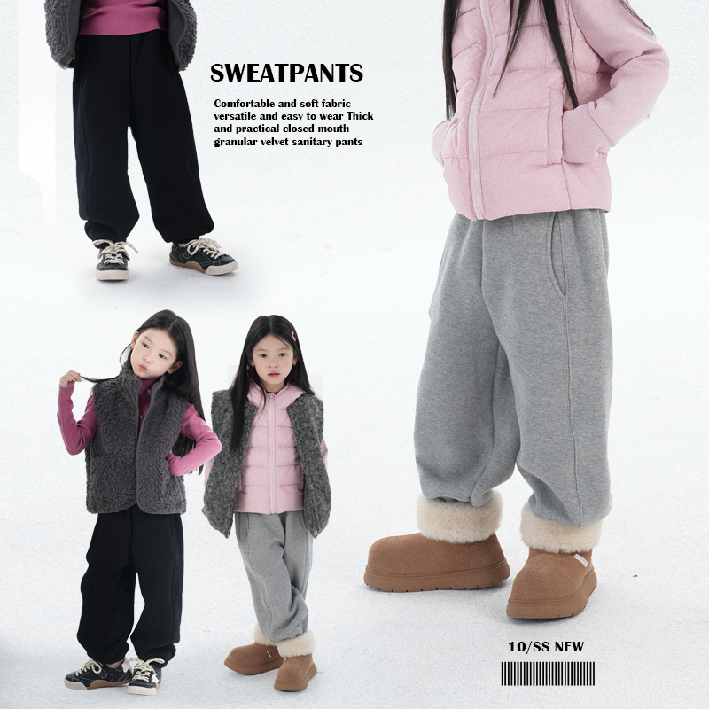 加厚实用收口颗粒绒卫裤