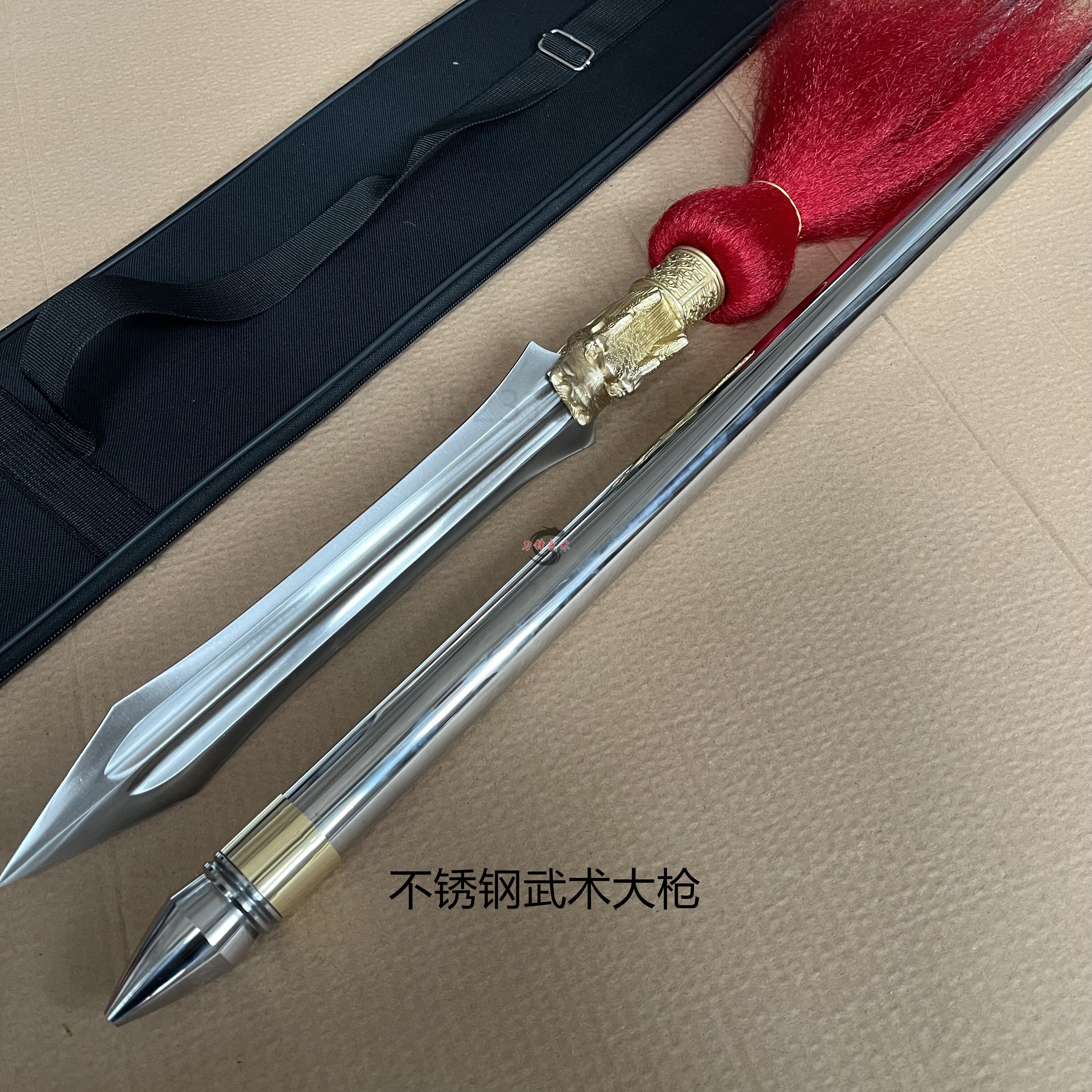 武术红缨枪不锈钢大枪龙头枪杨家枪赵云霸王枪杨家枪长矛枪未开刃