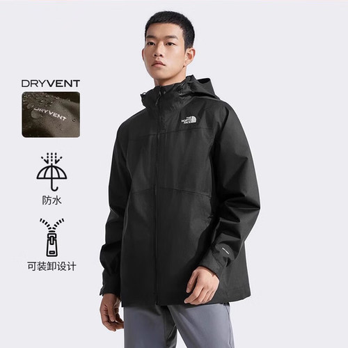 TheNorthFace冲锋衣男抓绒内胆