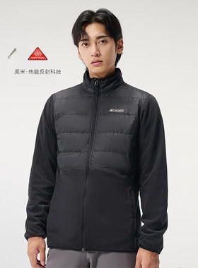 Columbia抓绒衣男热能棉服抓绒衣