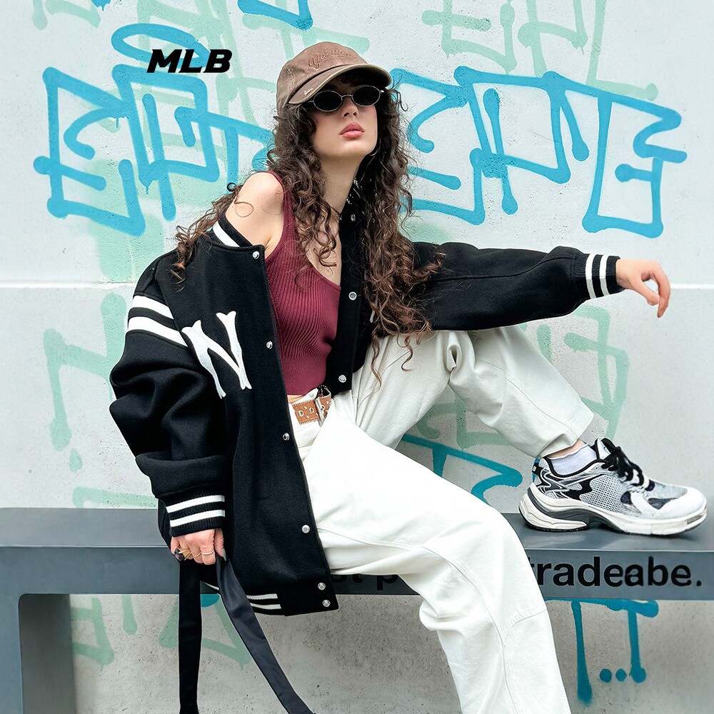 MLB美职棒情侣棒球服男女款NY复古抓绒外套休闲运动夹克3AJPV1546