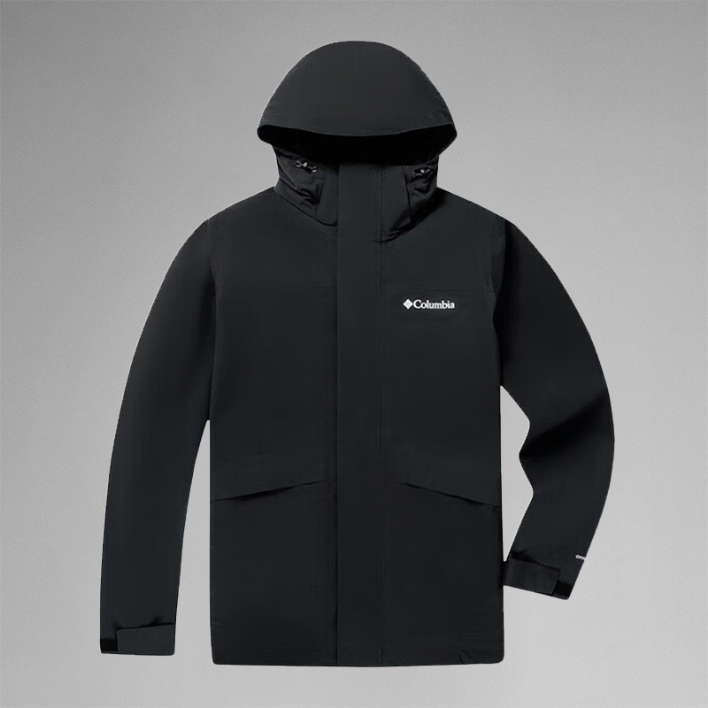 哥伦比亚冲锋衣男鹅绒内胆三合一