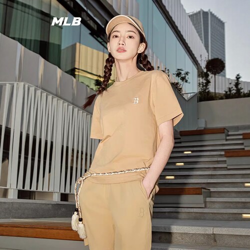 美职棒男女款户外NY刺绣短袖T恤